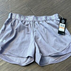 Under Armour Women's Athletic Shorts in Light Gray